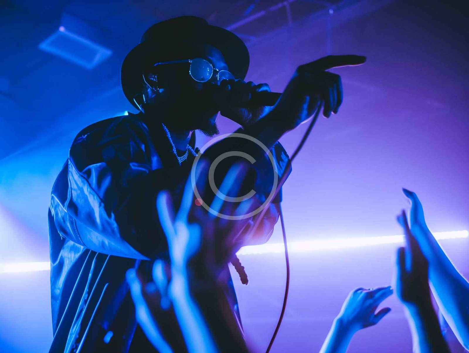 Cantante en show nocturno