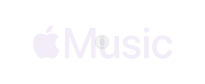 Apple music logo blanco